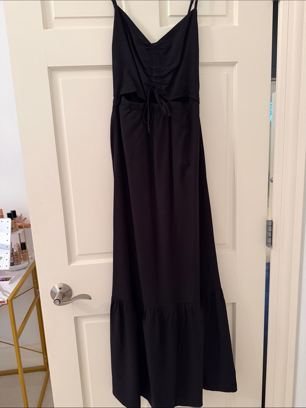 Black Strappy Maxi Dress - Brand Unlabeled